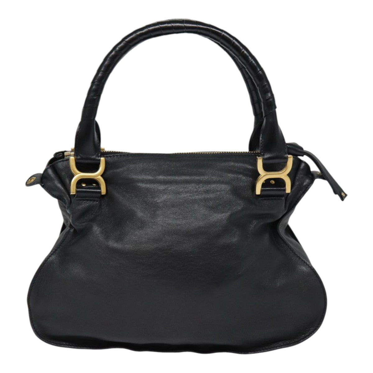 Chloé Marcie, Black, Leather, handbag