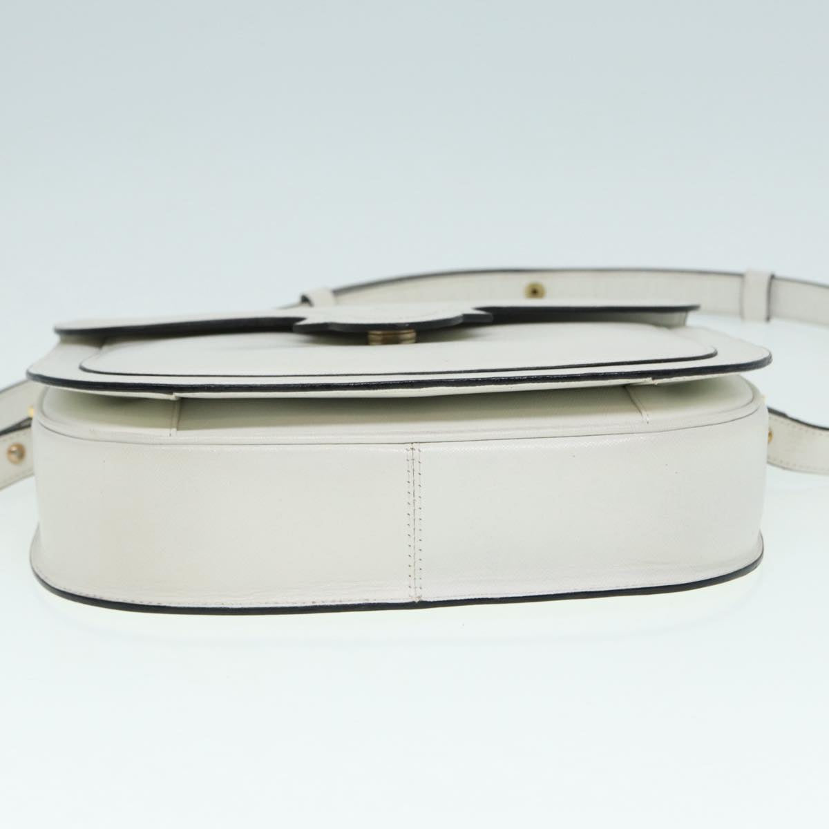 Yves Saint Laurent Mombasa, White, Leather, shoulder