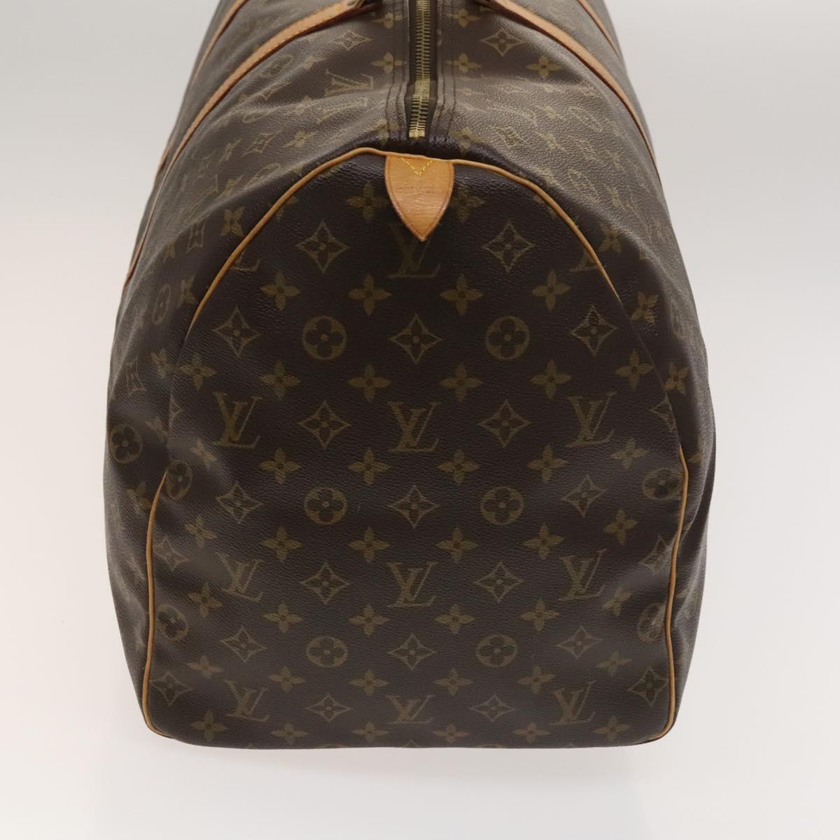 Louis Vuitton Keepall 60, Brown, Canvas, travel