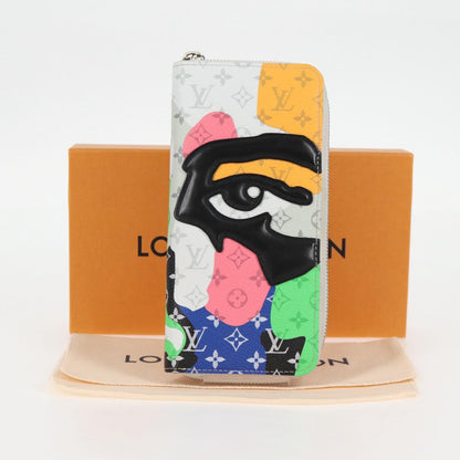 Louis Vuitton Zippy wallet, White, Canvas, wallet