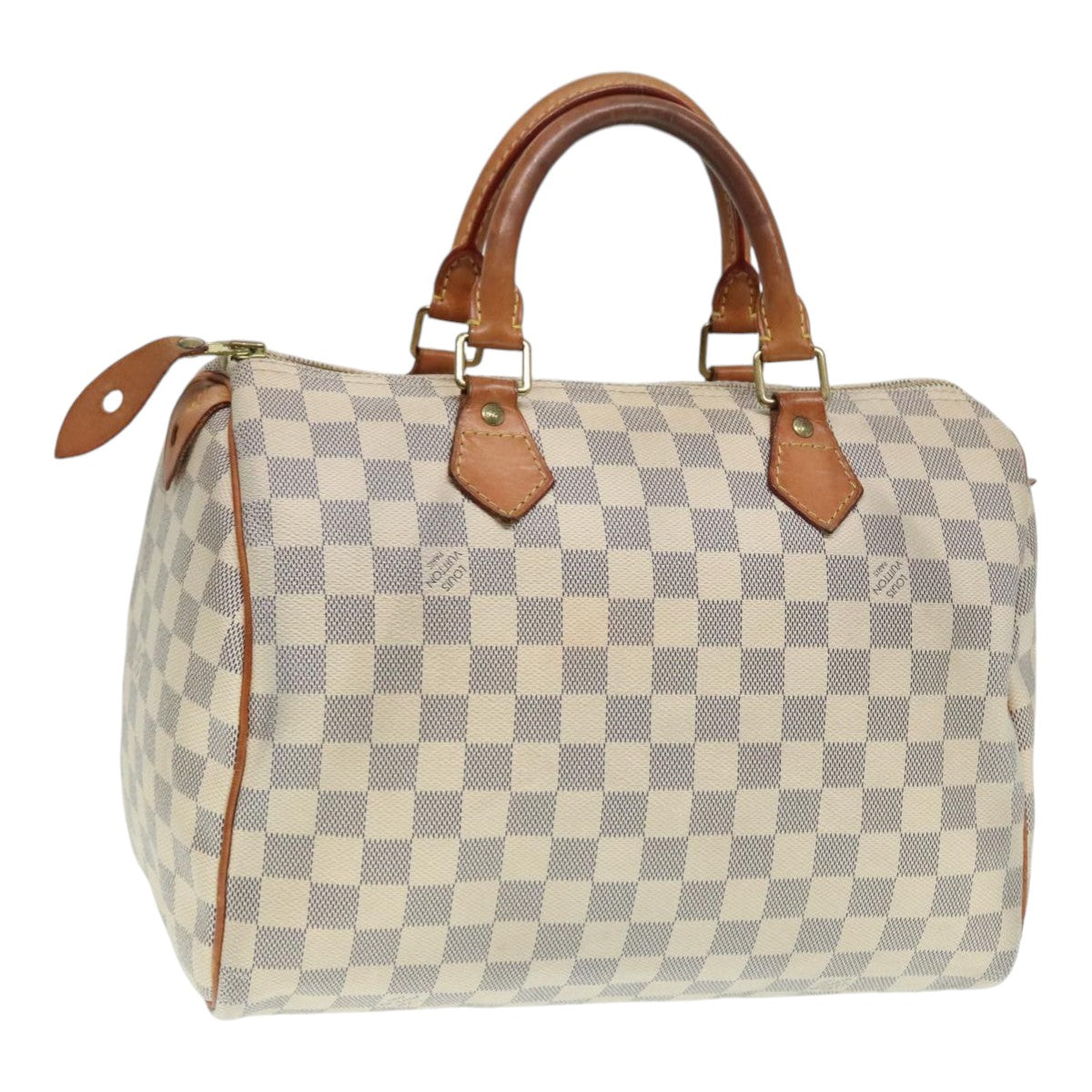 Louis Vuitton Speedy 30, White, Canvas, handbag