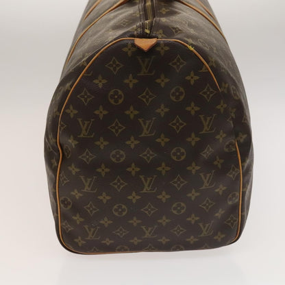Louis Vuitton Keepall 60, Brown, Canvas, travel