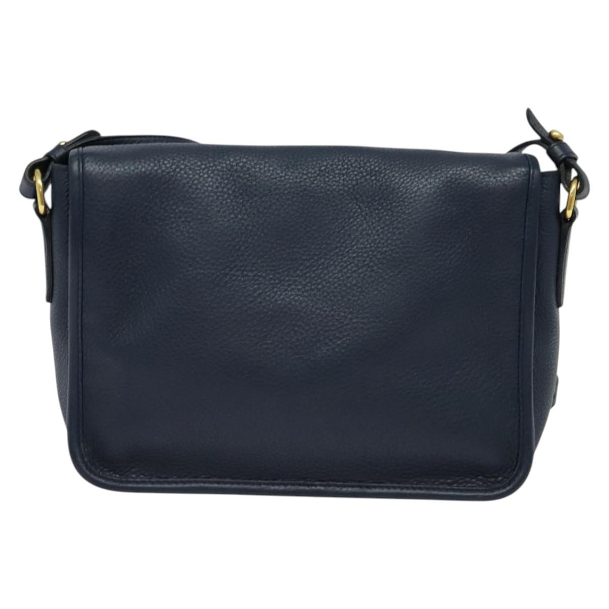 Prada Vitello, Navy, Leather, shoulder