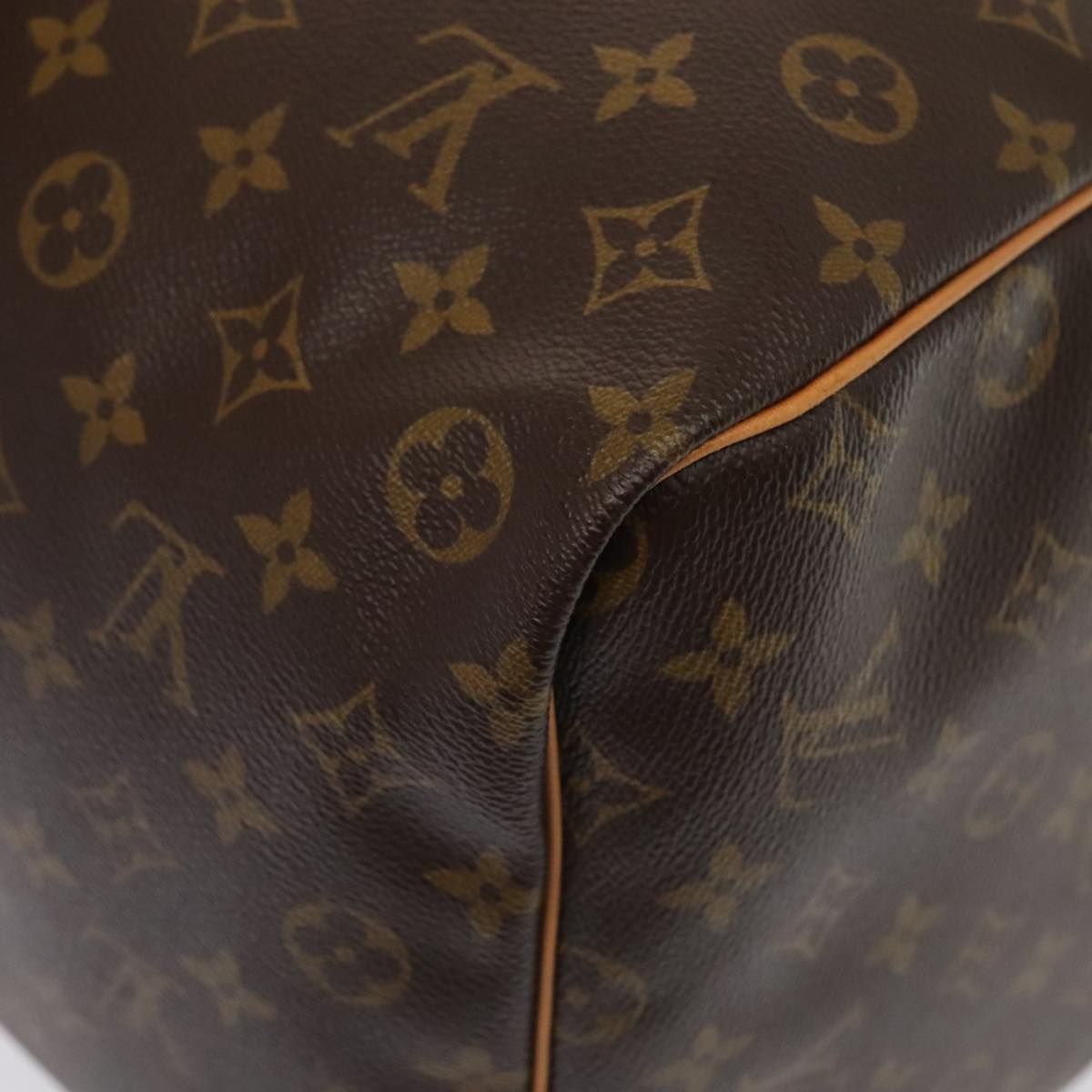 Louis Vuitton Keepall 60, Brown, Canvas, travel