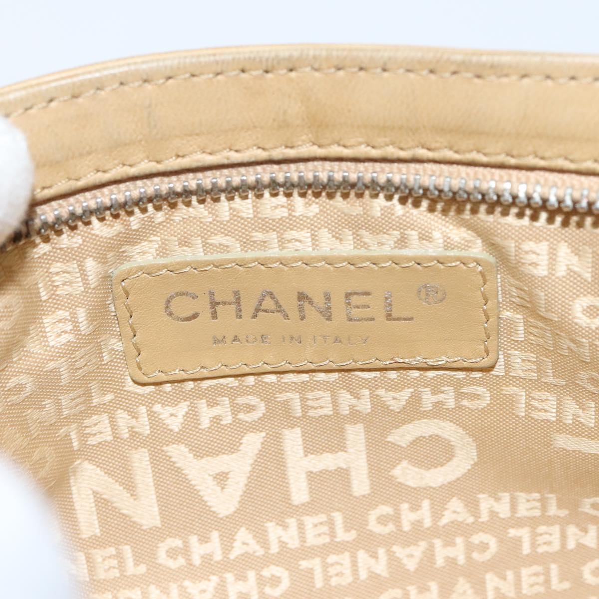 Chanel Chanel, Beige, Leather, clutch