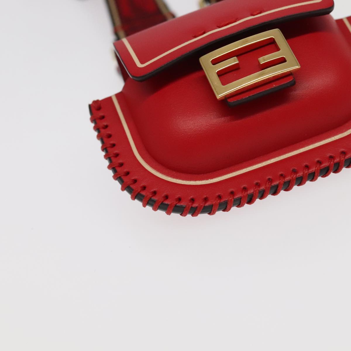 Fendi Baguette, Red, Leather, wallet