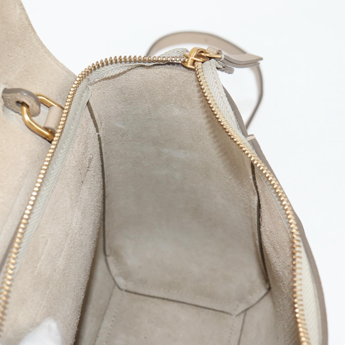 Céline Belt, Beige, Leather, handbag