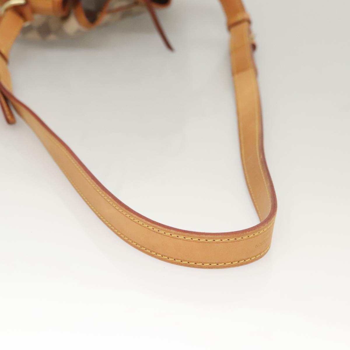 Louis Vuitton Noé BB, White, Canvas, shoulder