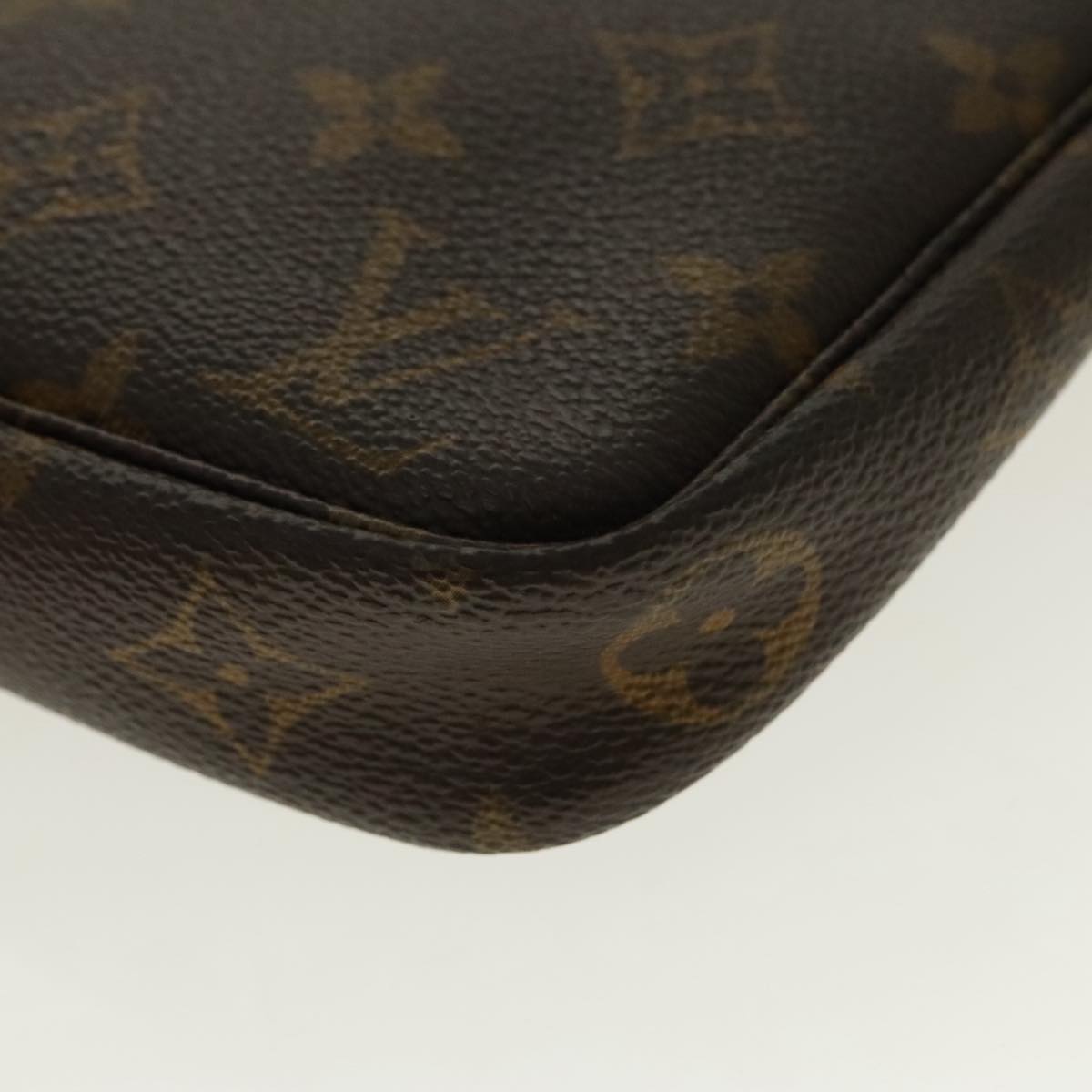 Louis Vuitton Pochette Accessoire, Brown, Canvas, clutch