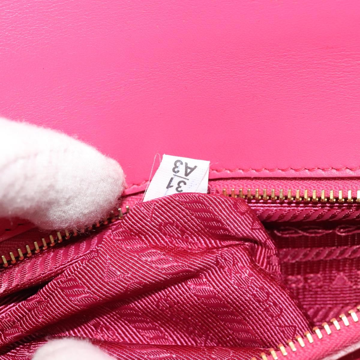 Prada Turnlock, Pink, Leather, shoulder