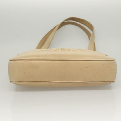 Chanel Coco Mark, Beige, Leather, shoulder