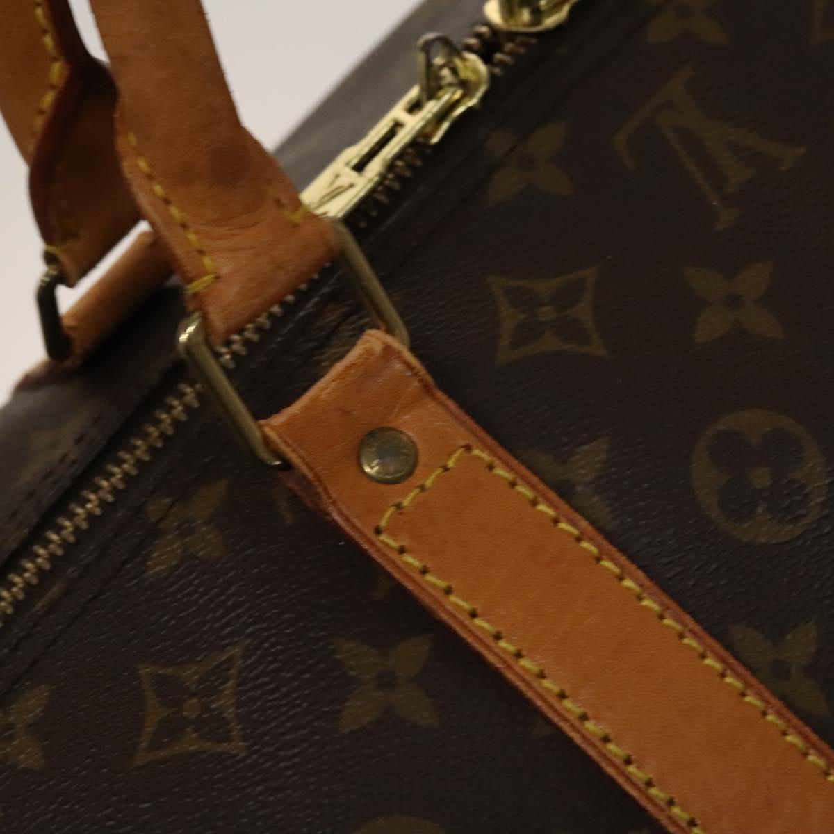 Louis Vuitton Keepall 60, Brown, Canvas, travel