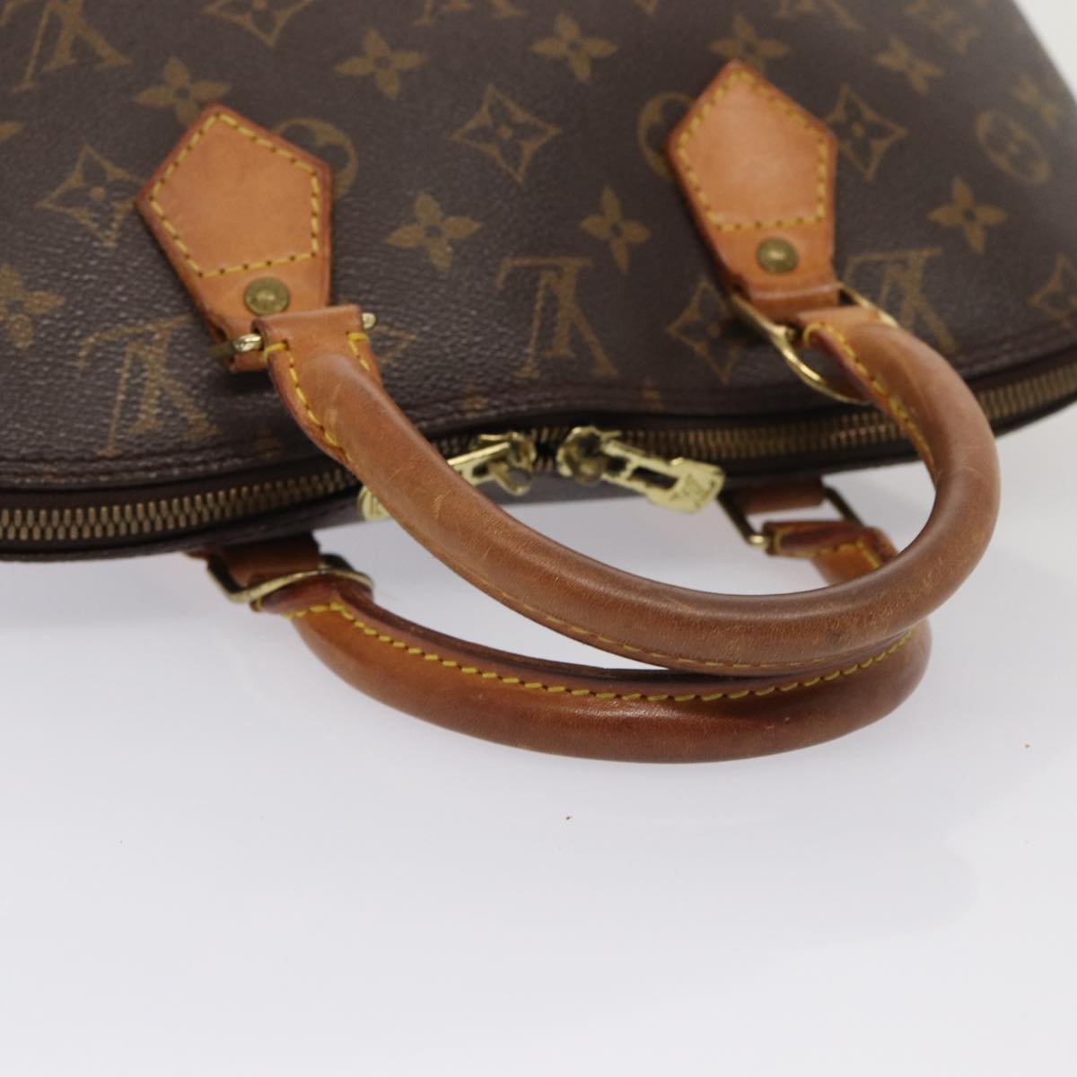 Louis Vuitton Alma, Brown, Canvas, handbag