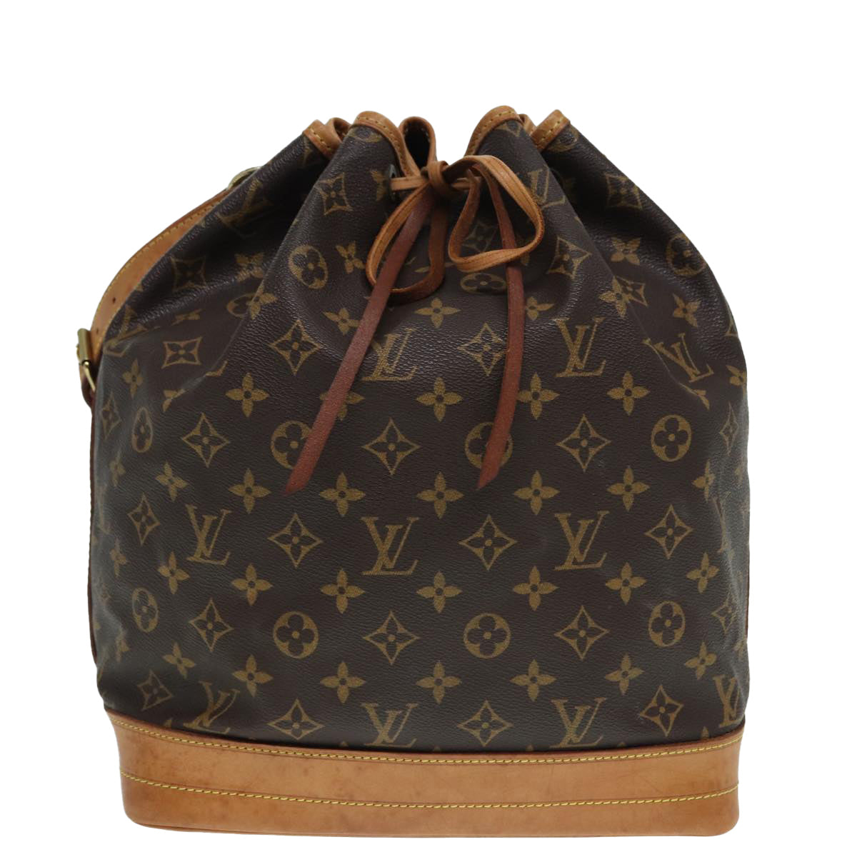 Louis Vuitton Noe, Brown, Canvas, shoulder