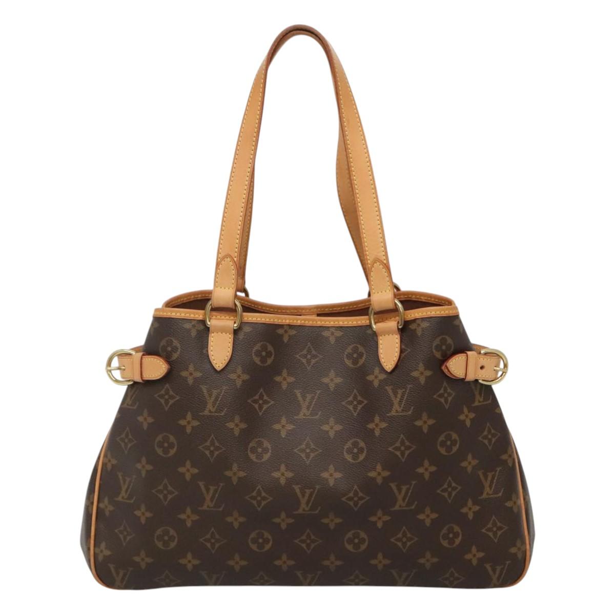 Louis Vuitton Batignolles Horizontal, Brown, Canvas, shoulder