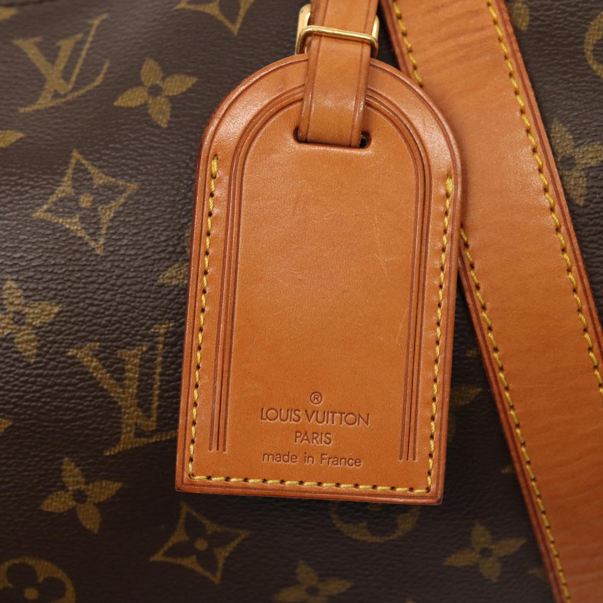 Louis Vuitton Keepall 60, Brown, Canvas, travel