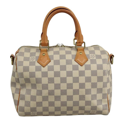 Louis Vuitton Speedy bandoulière 25, White, Canvas, handbag