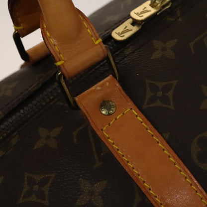 Louis Vuitton Keepall Bandouliere 55, Brown, Canvas, travel