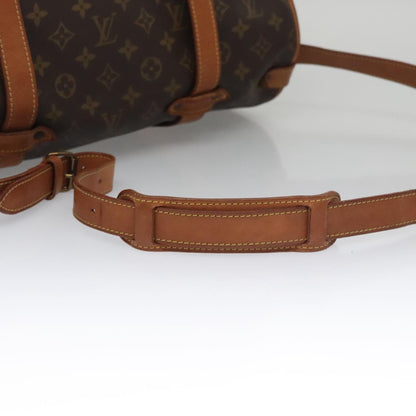 Louis Vuitton Saumur 43, Brown, Canvas, shoulder