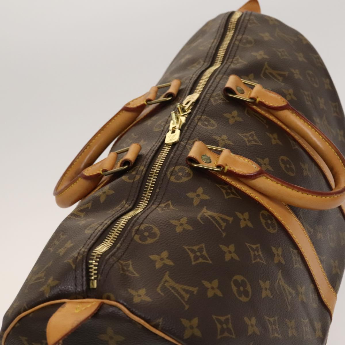 Louis Vuitton Keepall 45, Brown, Canvas, travel