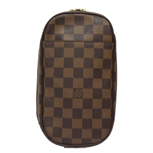 Louis Vuitton Gange, Brown, Canvas, shoulder