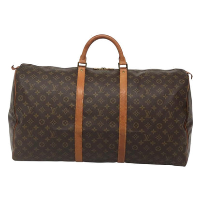 Louis Vuitton Keepall 60, Black, Canvas, travel