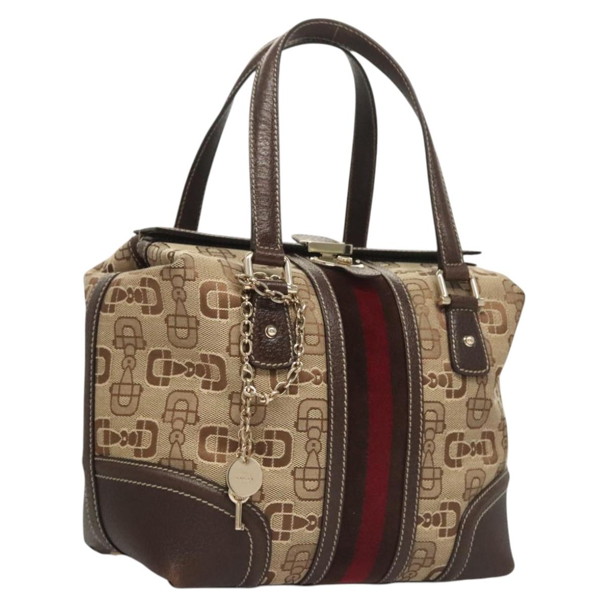 Gucci Sherry, Brown, Canvas, handbag