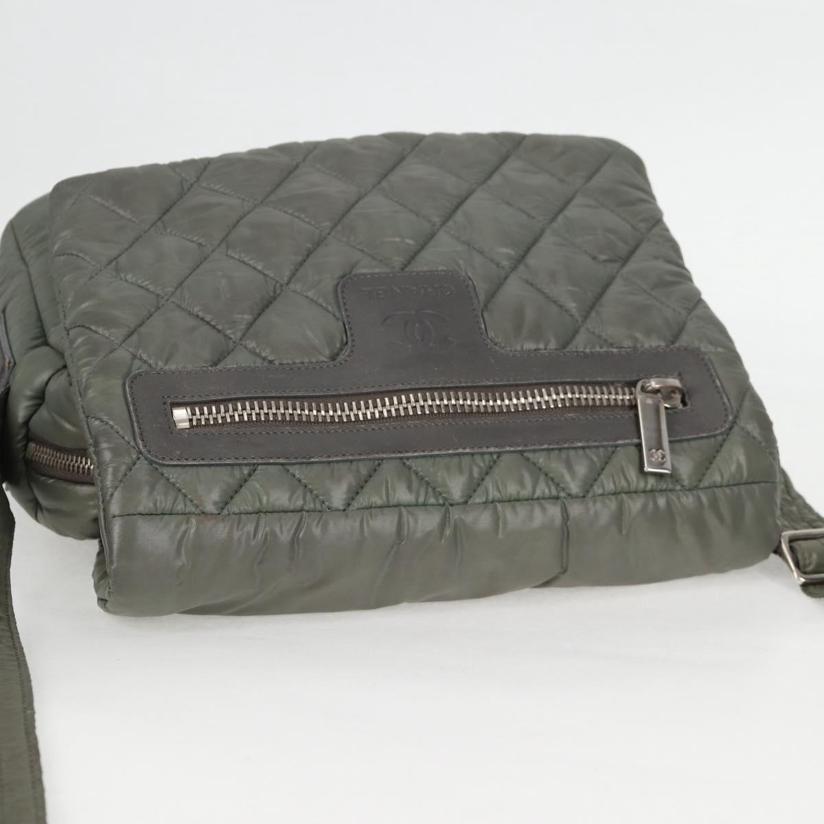 Chanel Coco Cocoon, Khaki, NYLON, shoulder