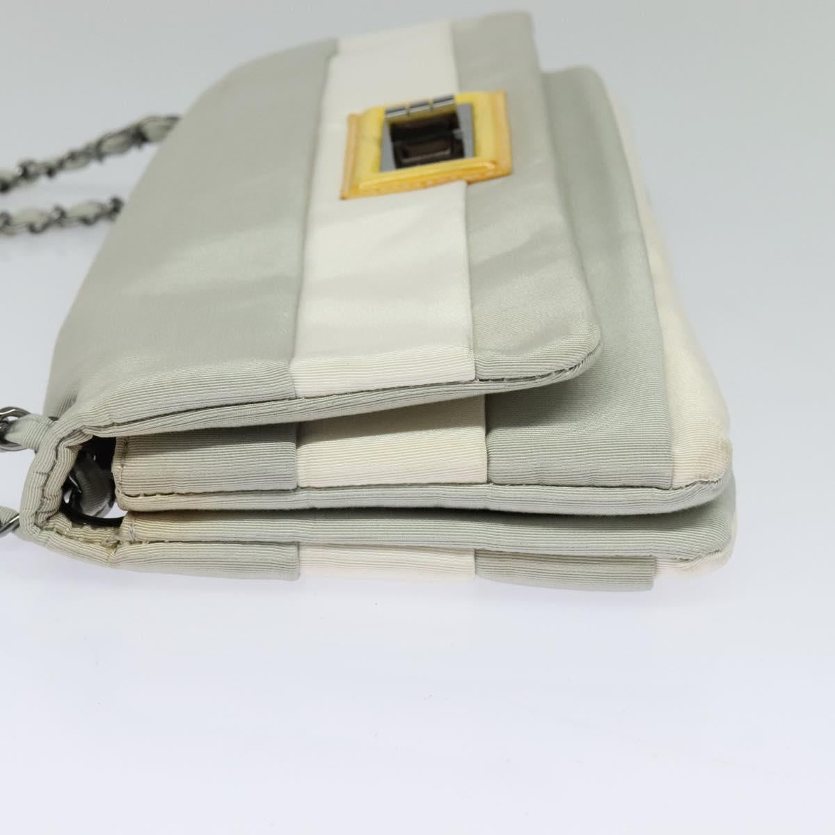 "Chanel 2,55", Grey, NYLON, shoulder