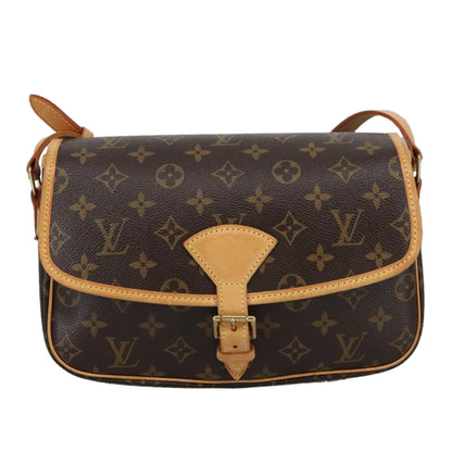 Louis Vuitton Sologne, Brown, Canvas, shoulder