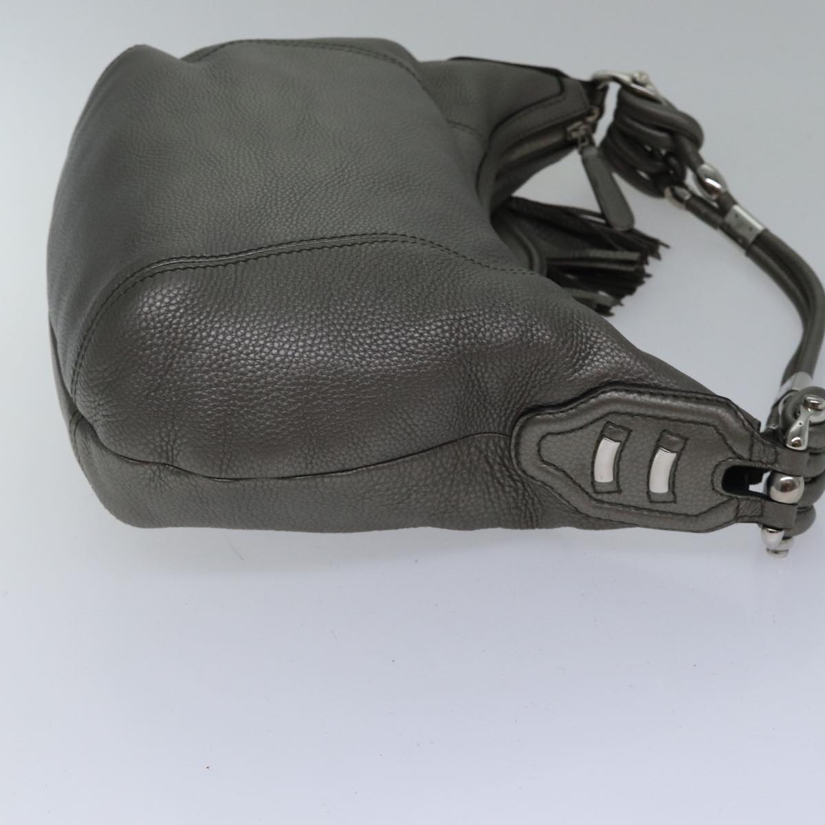 Gucci Bamboo, Silver, Leather, shoulder