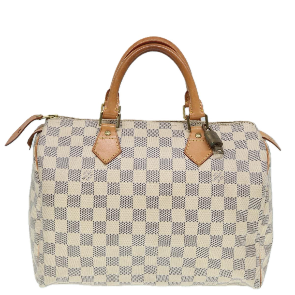 Louis Vuitton Speedy 30, White, Canvas, handbag