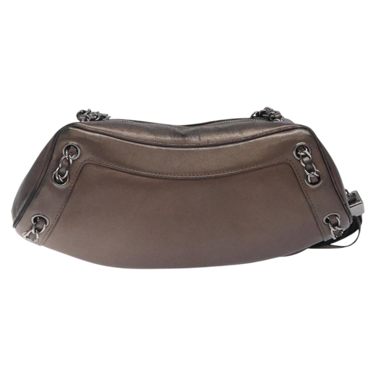 Chanel Tassel, Brown, Leather, shoulder