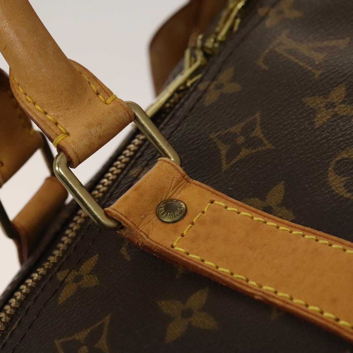 Louis Vuitton Keepall 60, Brown, Canvas, travel