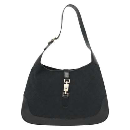 Gucci Jackie, Black, Canvas, shoulder