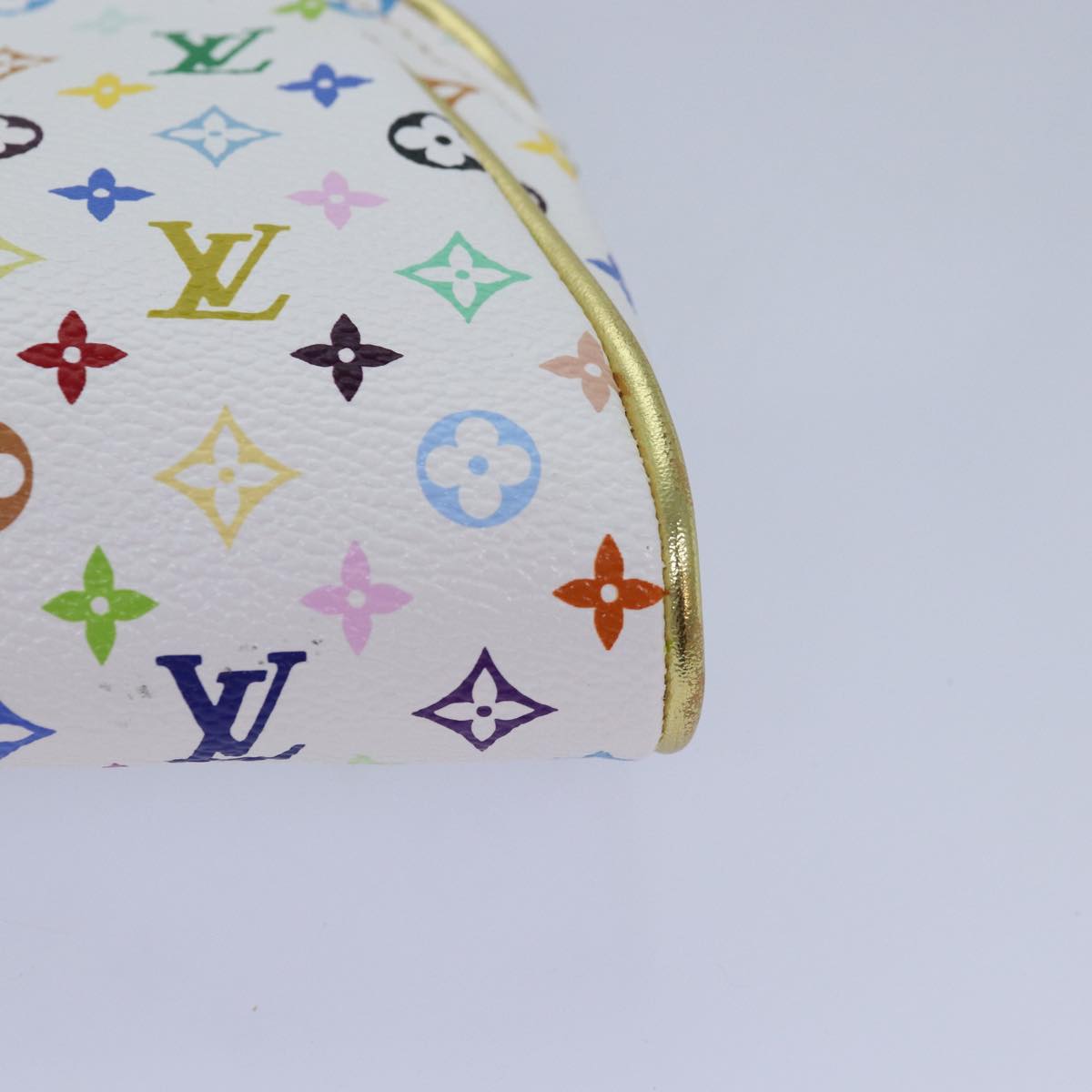 Louis Vuitton Kate Clutch, White, Canvas, clutch