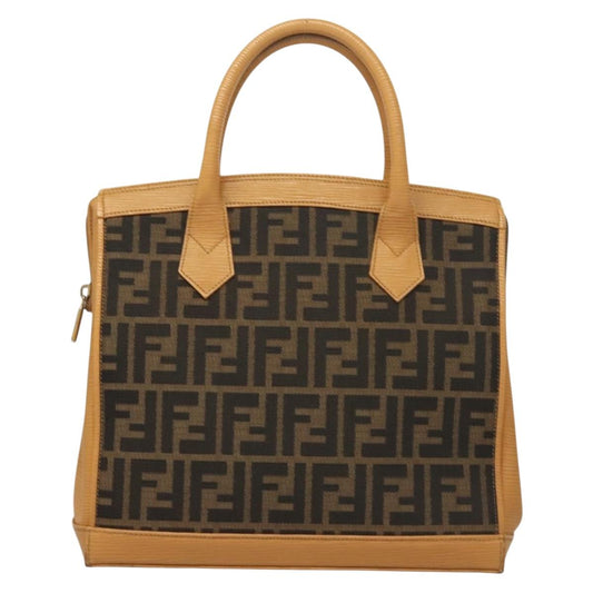 Fendi Zucca, Brown, Canvas, handbag
