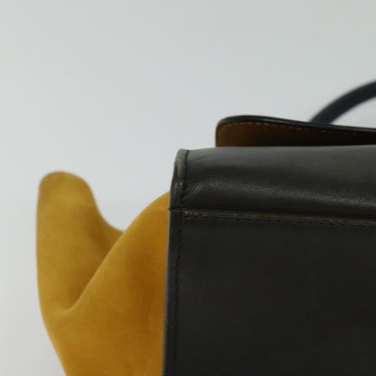 Céline Trapèze, Black, Leather, tote