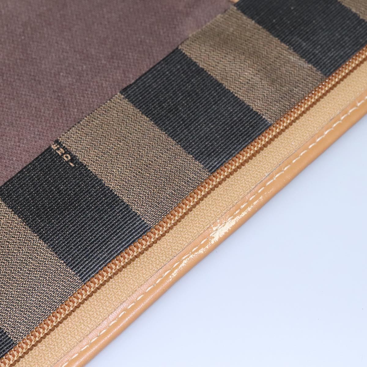 Fendi Pequin, Black, Canvas, travel