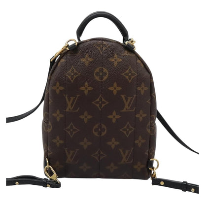 Louis Vuitton Palm Springs mini, Brown, Canvas, backpack