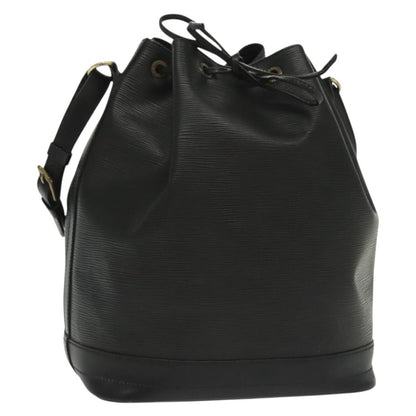 Louis Vuitton Noé, Black, Leather, shoulder