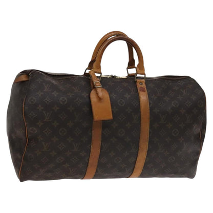 Louis Vuitton Keepall 50, Brown, Canvas, travel