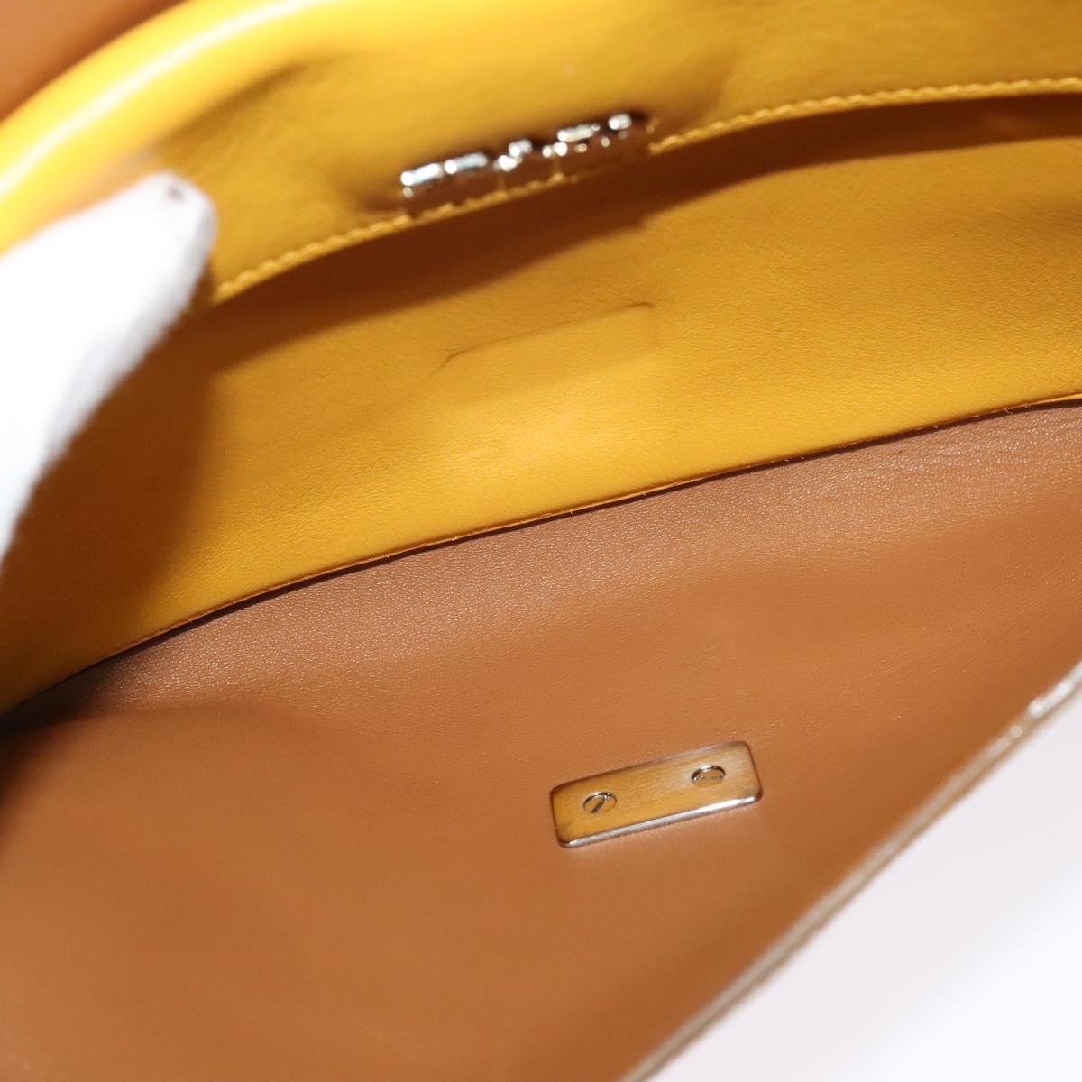 Prada, Yellow, Leather, shoulder