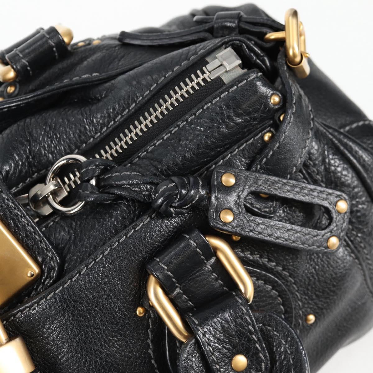 Chloé Paddington, Black, Leather, handbag