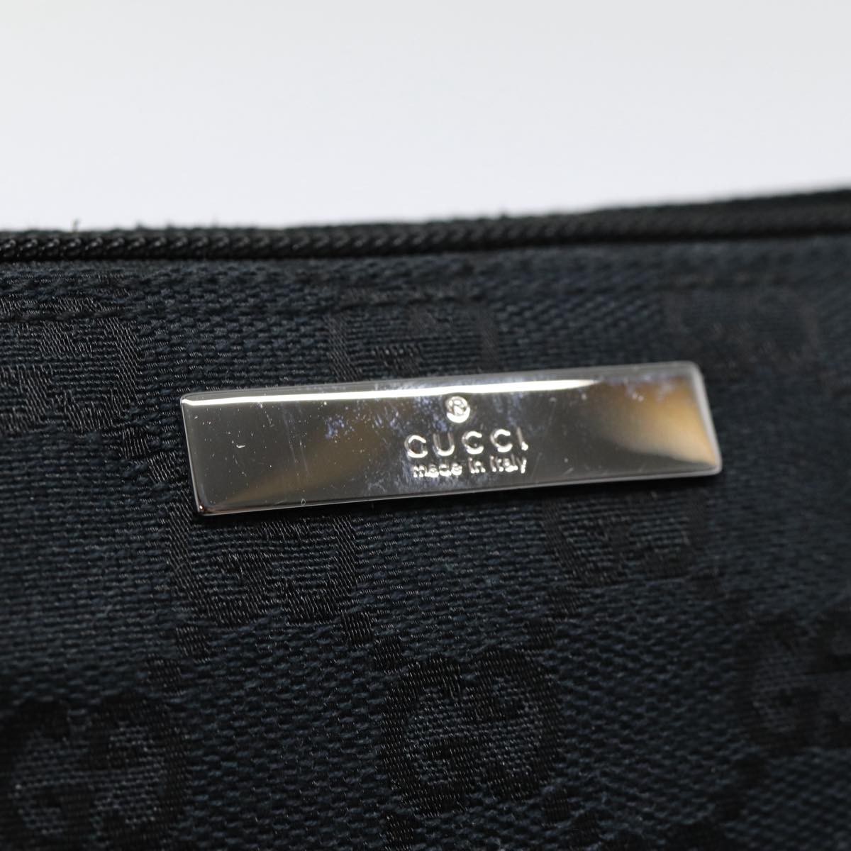 Gucci GG canvas, Black, Canvas, clutch