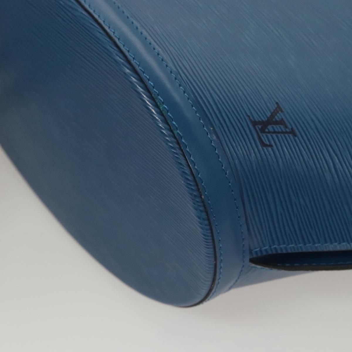 Louis Vuitton Saint Jacques Handbag Epi Leather, BLUE, LEATHER, Handbag