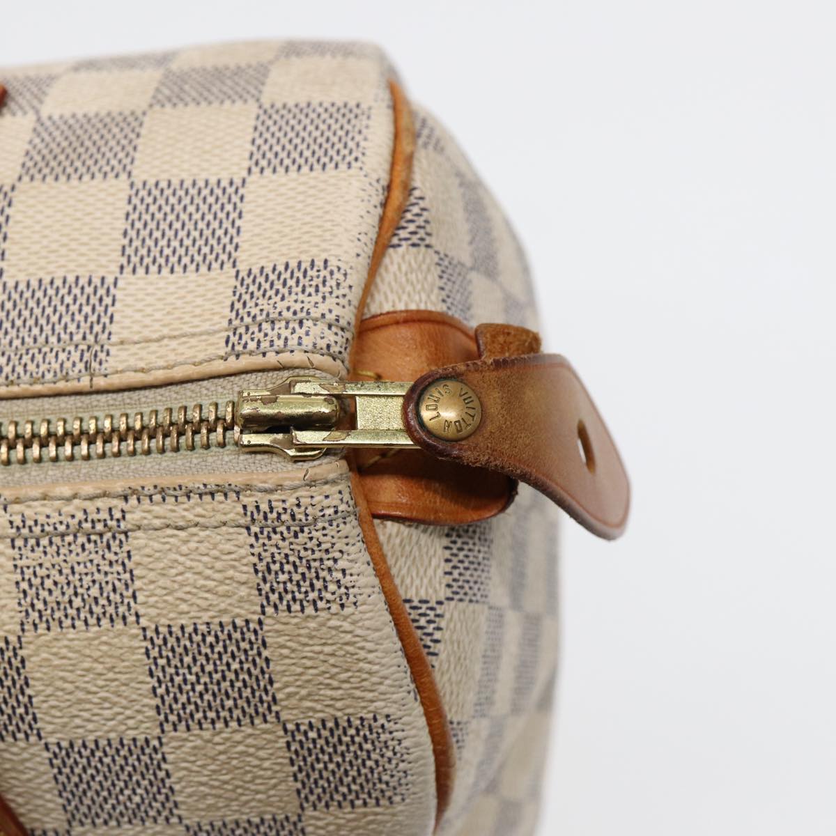 Louis Vuitton Speedy 25, White, Canvas, handbag