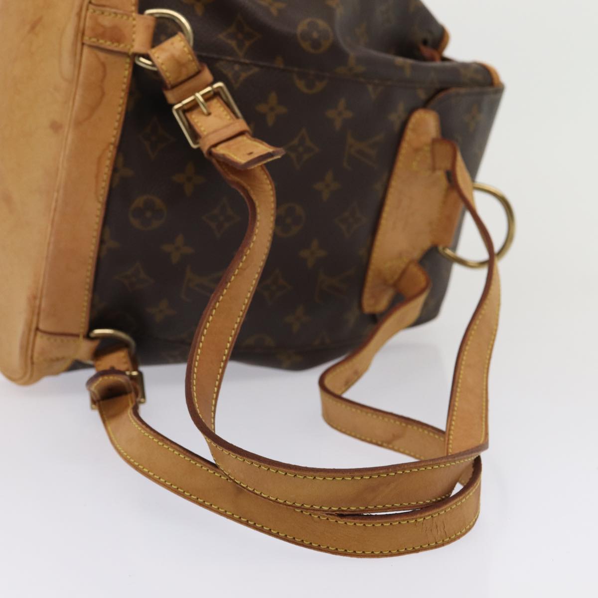 Louis Vuitton Montsouris, Brown, Canvas, backpack