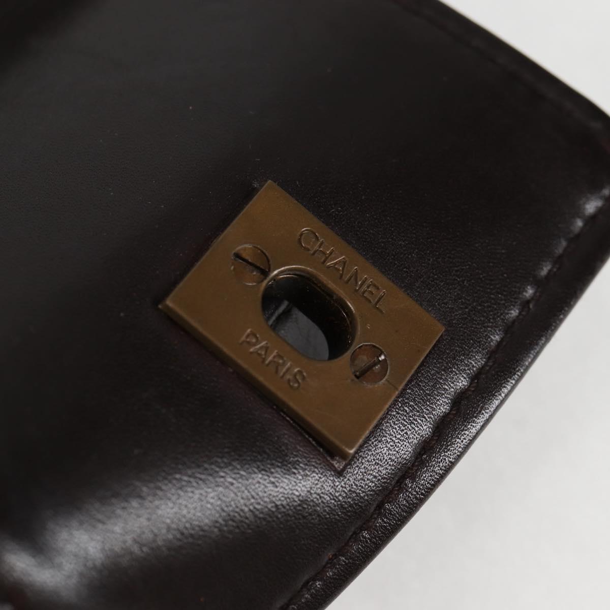 Chanel Coco Mark, Brown, Leather, handbag