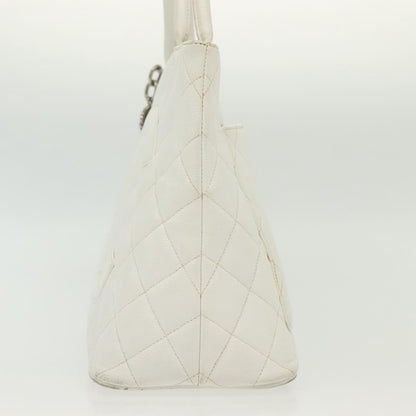 Chanel Medaillon, White, Leather, tote